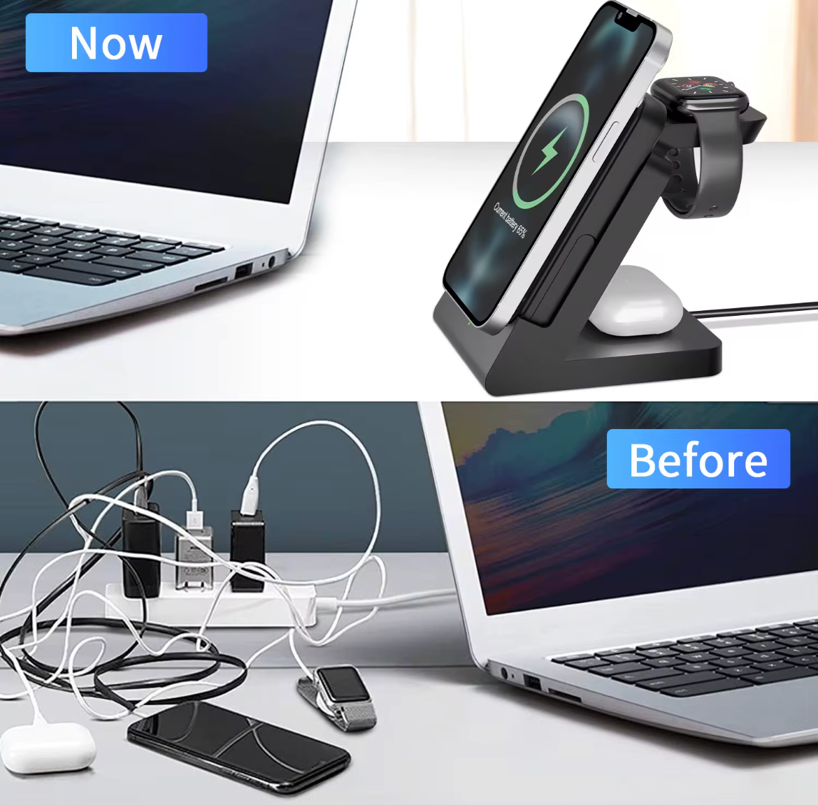 SnapChargers 3-in-1 Wireless Charging Station